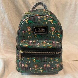 Loki Variants Loungefly Mini Backpack Disney Marvel LOKI Kid Alligator Sylvie